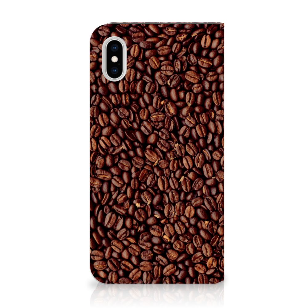 Apple iPhone Xs Max Flip Style Cover Koffiebonen