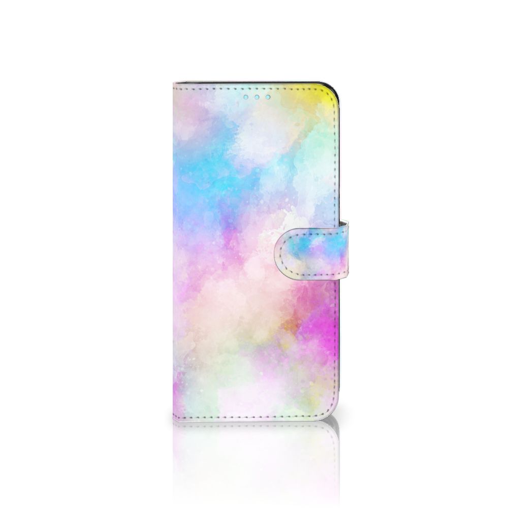 Hoesje OPPO A76 | A96 Watercolor Light met pastelkleuren, uniek en kleurrijk ontwerp.