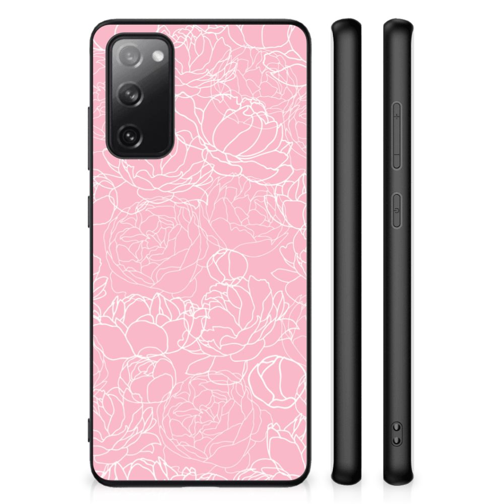 Samsung Galaxy S20 FE Bloemen Hoesje White Flowers B2C Telecom