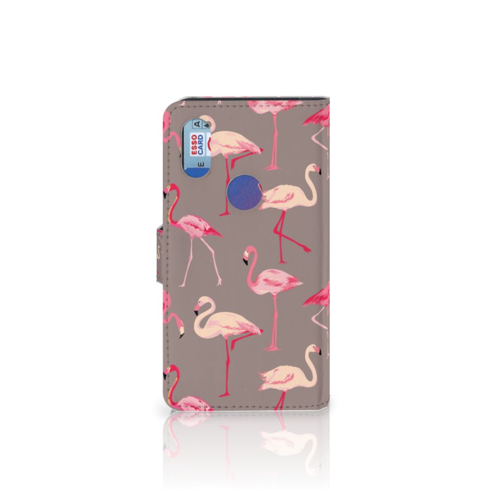 Xiaomi Mi Mix 2s Telefoonhoesje met Pasjes Flamingo