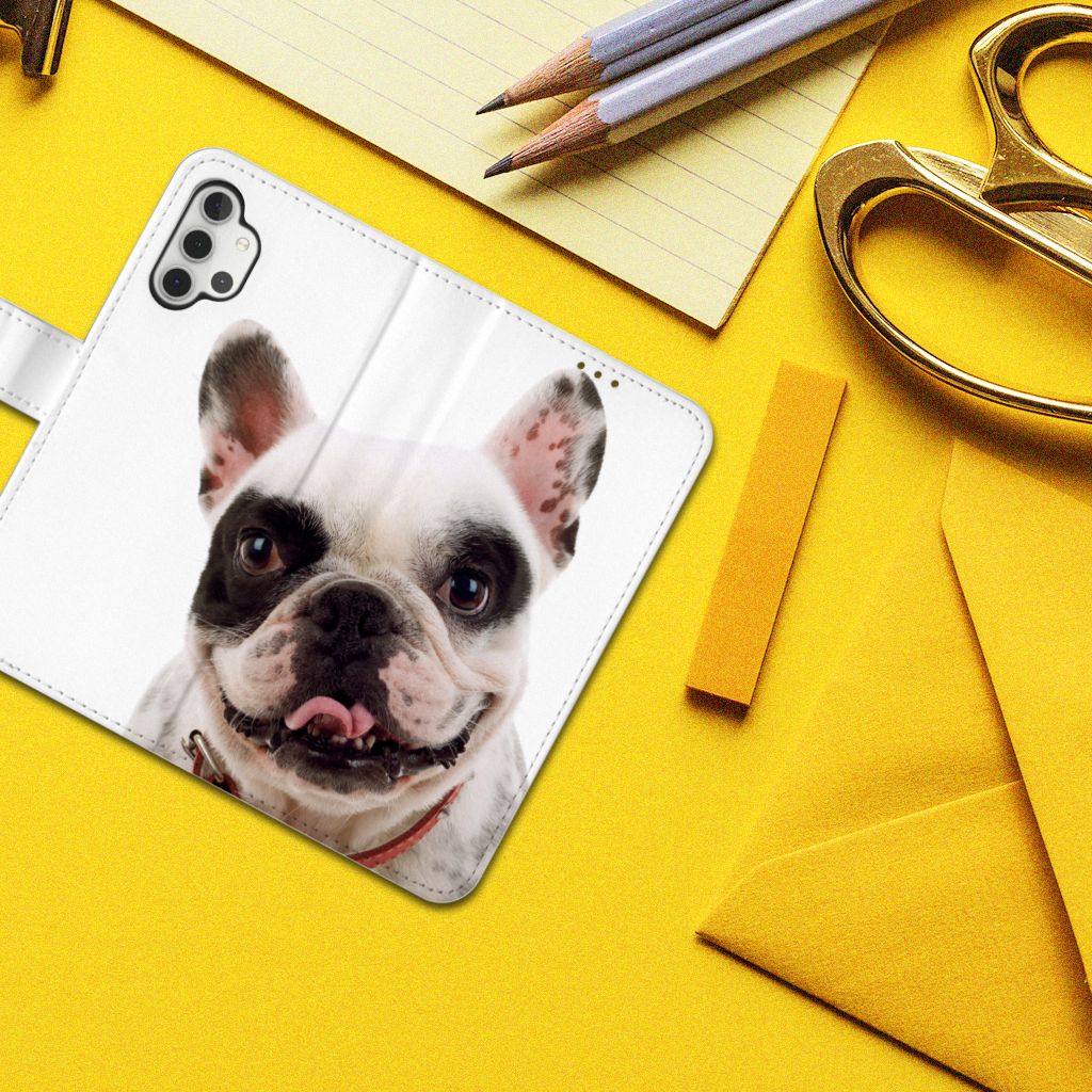 Samsung Galaxy A32 4G Telefoonhoesje met Pasjes Franse Bulldog