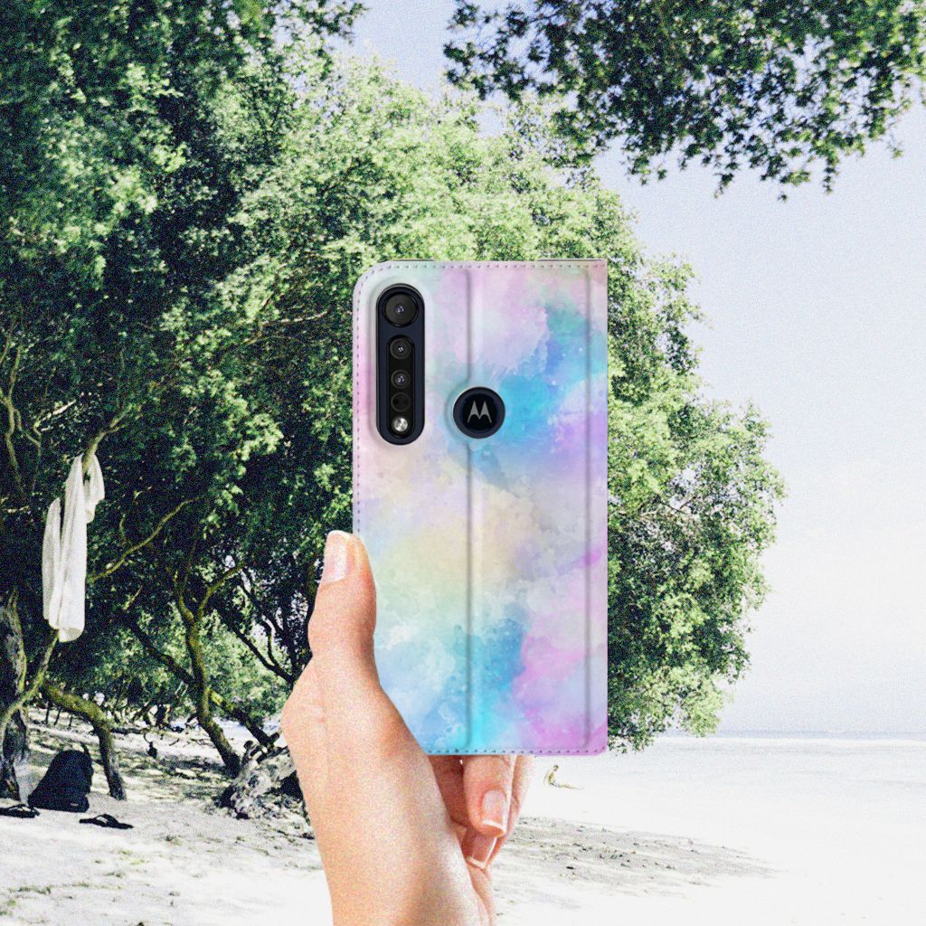 Bookcase Motorola G8 Plus Watercolor Light - B2C Telecom