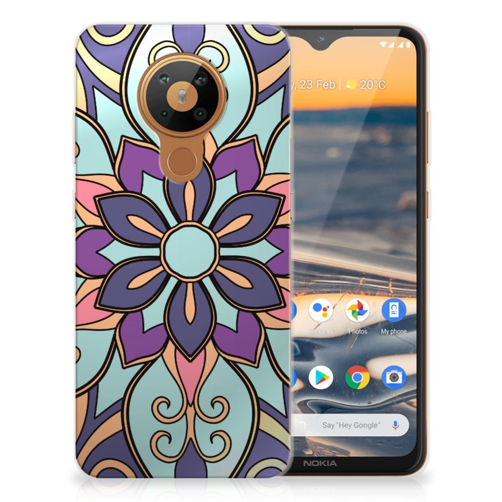 Nokia 5.3 TPU Case Purple Flower B2C Telecom