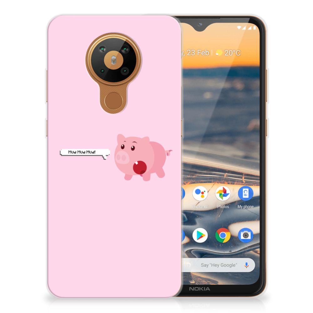 Nokia 5.3 Telefoonhoesje met Naam Pig Mud B2C Telecom
