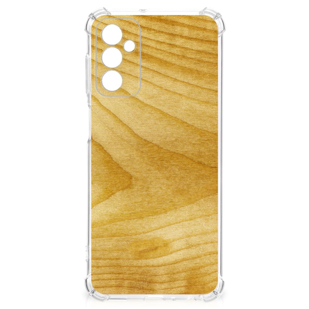 Samsung Galaxy M13 4G | M23 Stevig Telefoonhoesje Licht Hout B2C Telecom