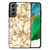Samsung Galaxy S21FE Marmeren Print Telefoonhoesje Marmer Goud