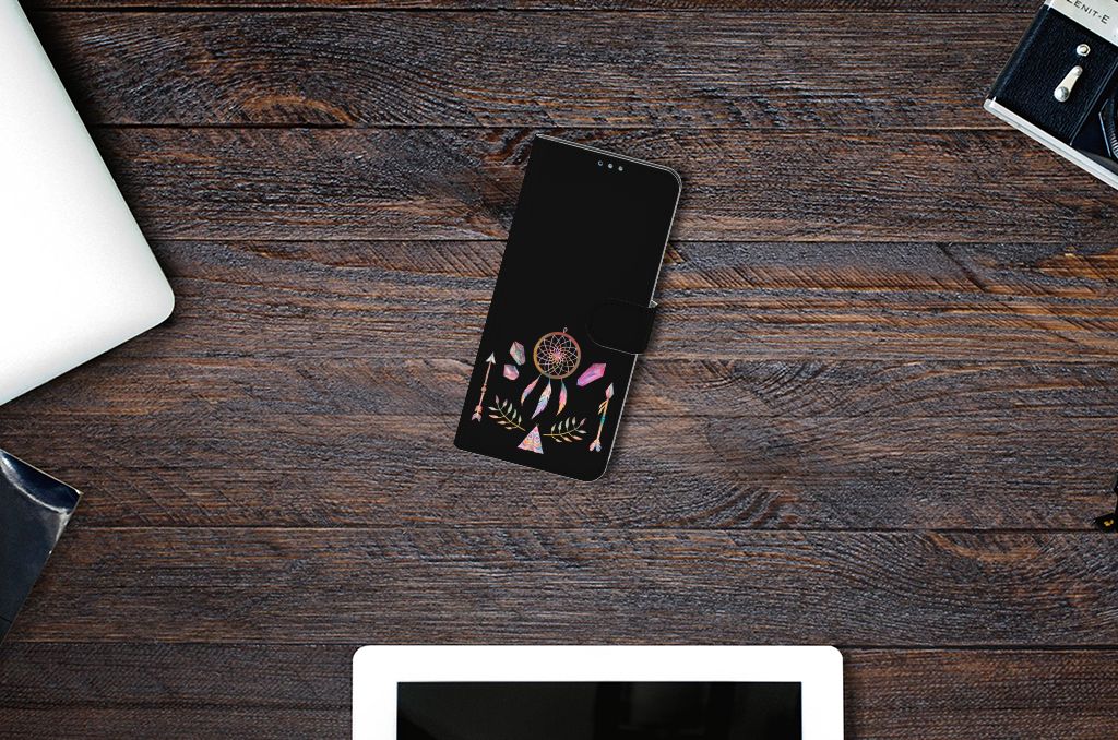 Motorola Moto G9 Plus Leuk Hoesje Boho Dreamcatcher