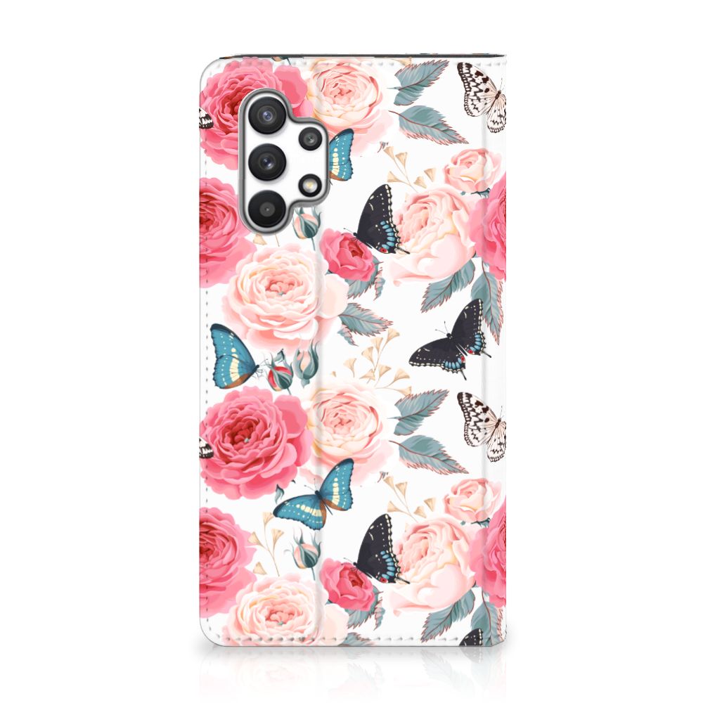 Samsung Galaxy A32 4G | A32 5G Enterprise Editie Smart Cover Butterfly Roses - B2C Telecom
