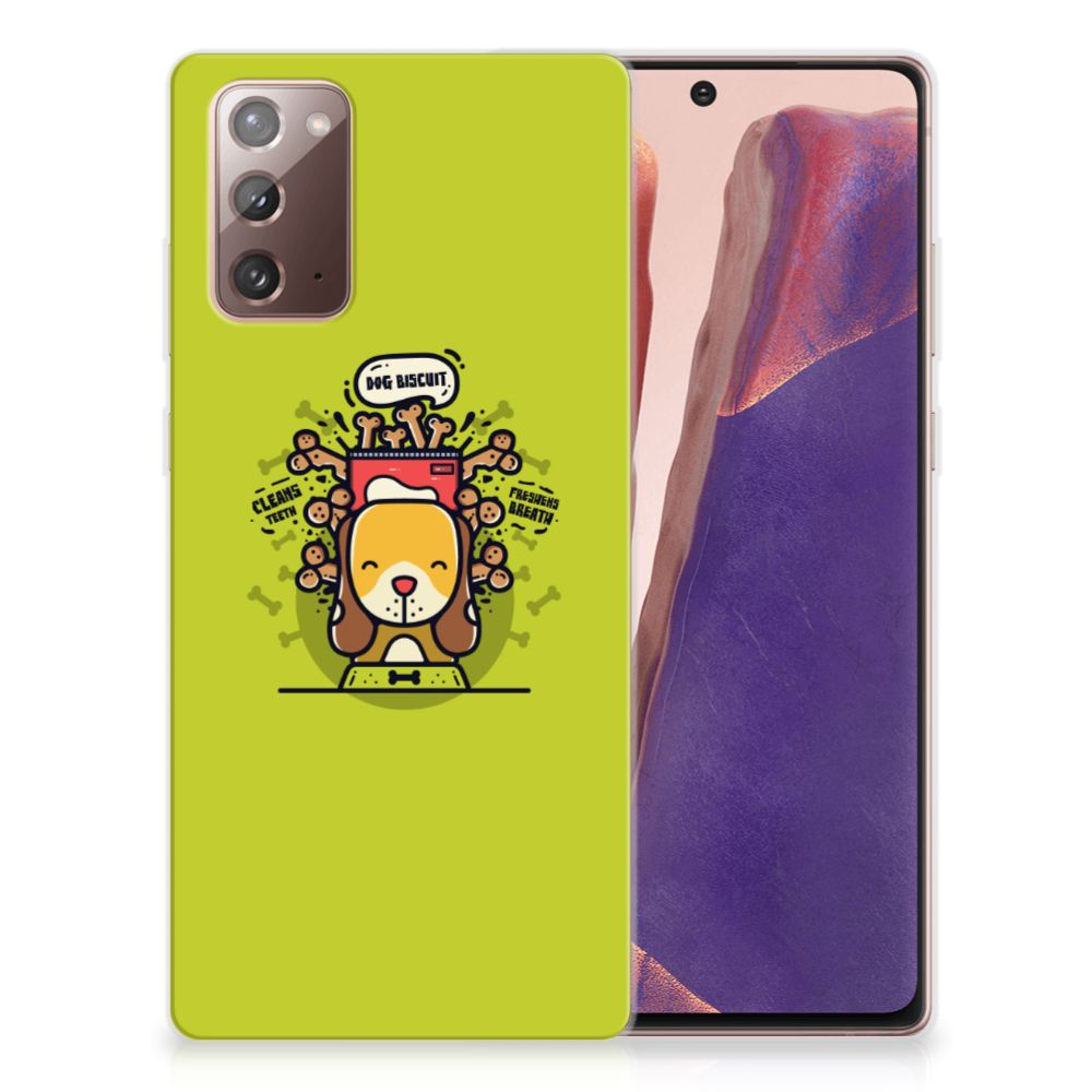 Samsung Note 20 Telefoonhoesje met Naam Doggy Biscuit B2C Telecom
