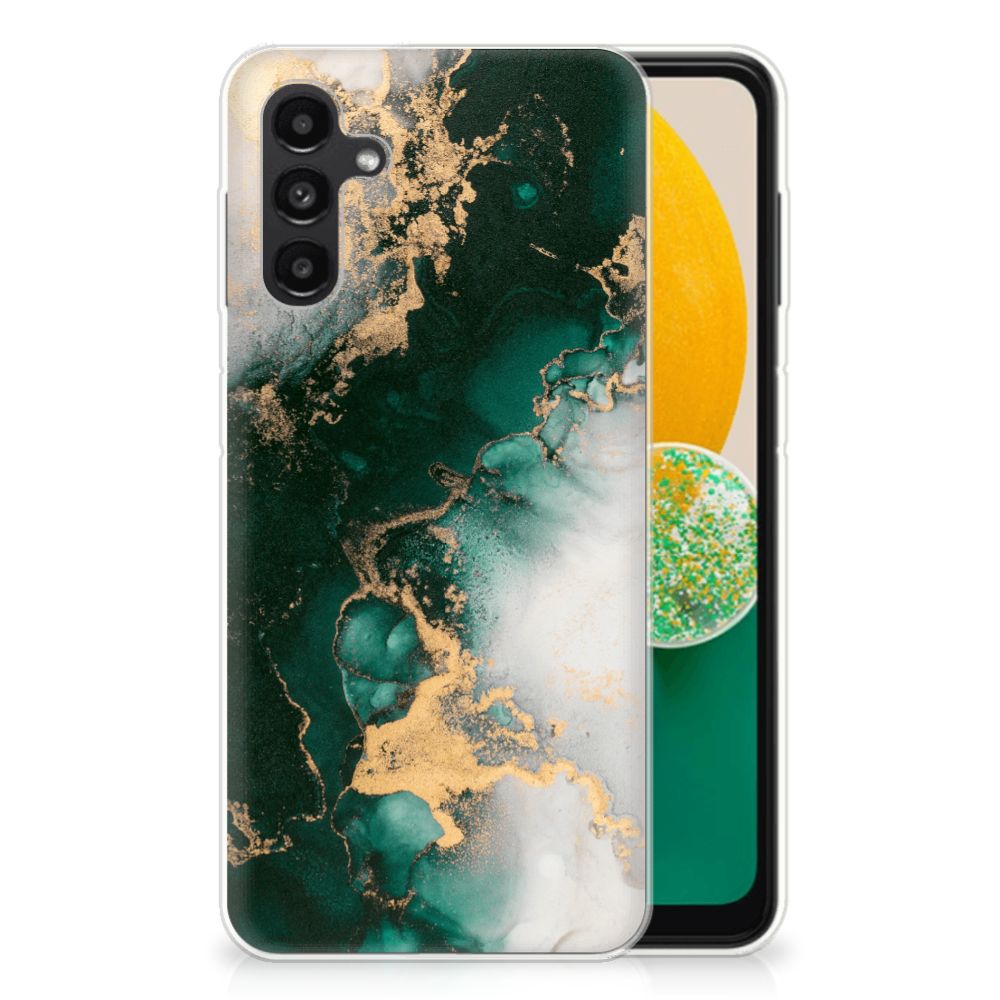 TPU Siliconen Hoesje voor Samsung Galaxy A13 | A04s Marmer Groen