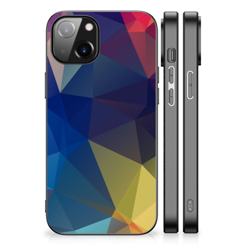 Apple iPhone 13 | iPhone 14 Backcover Polygon Dark