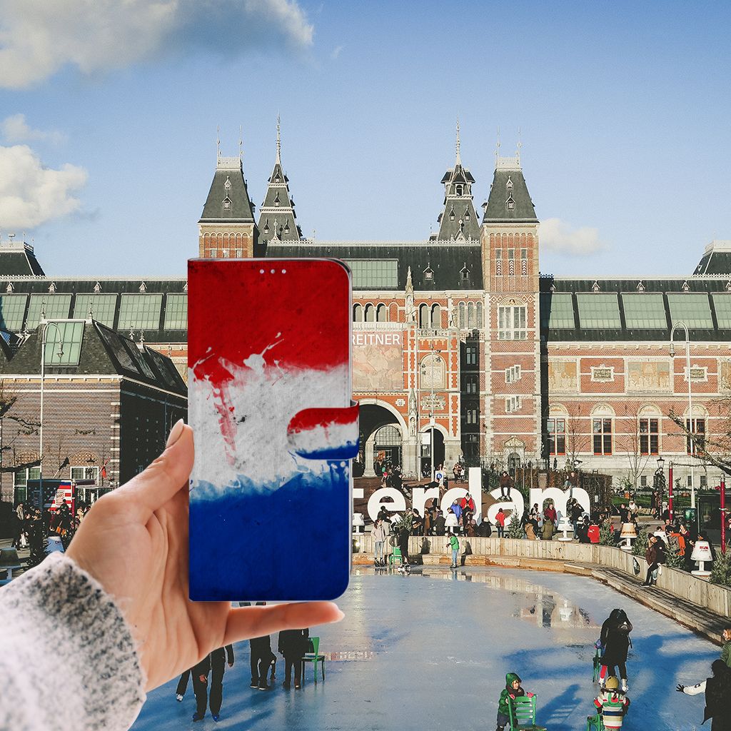 Samsung Galaxy S20 Ultra Bookstyle Case Nederland met design van Nederlandse vlag in Amsterdam