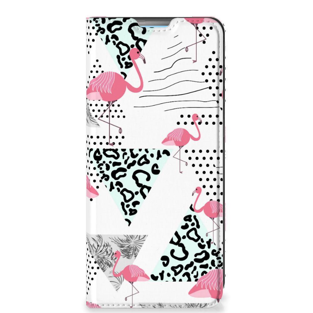 OPPO A74 4G Hoesje maken Flamingo Triangle - B2C Telecom