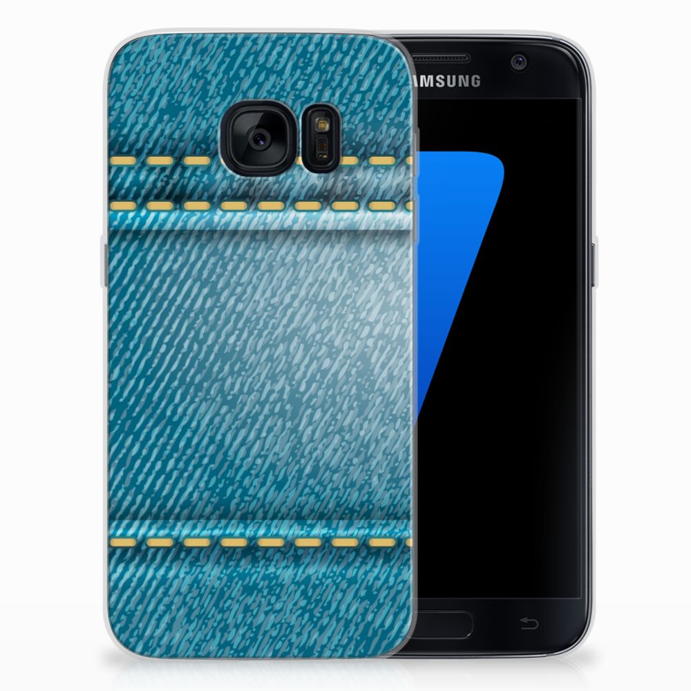 Samsung Galaxy S7 Silicone Back Cover Jeans