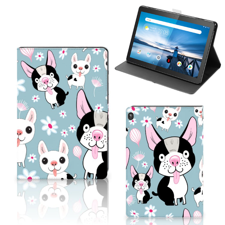 Lenovo Tablet M10 Flip Case Hondjes