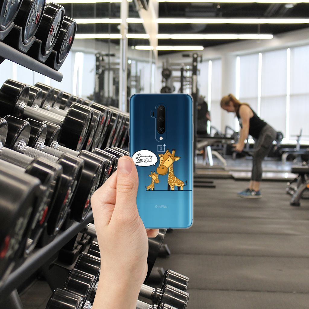 OnePlus 7T Pro Telefoonhoesje met Naam Giraffe