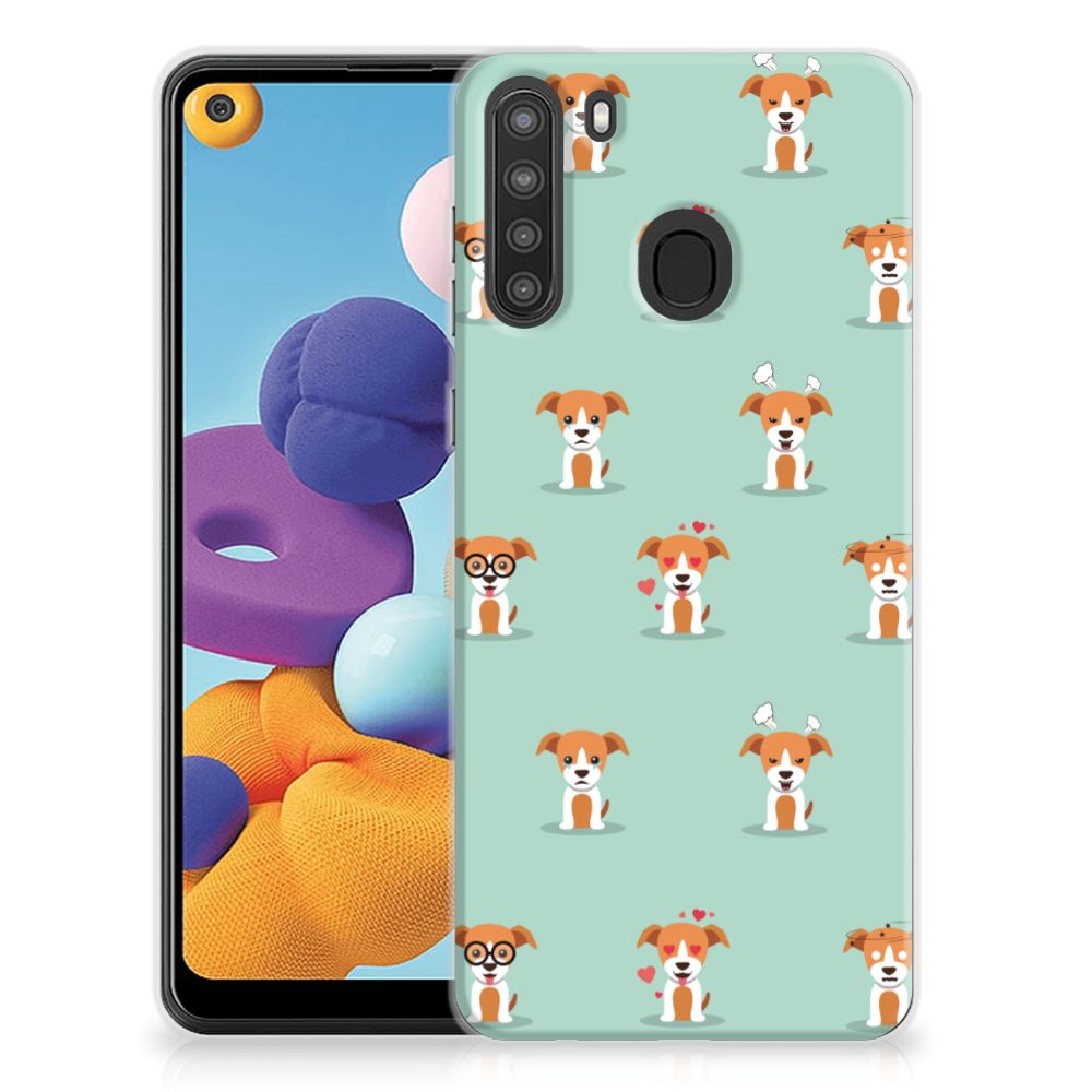Samsung Galaxy A21 TPU Hoesje Pups B2C Telecom
