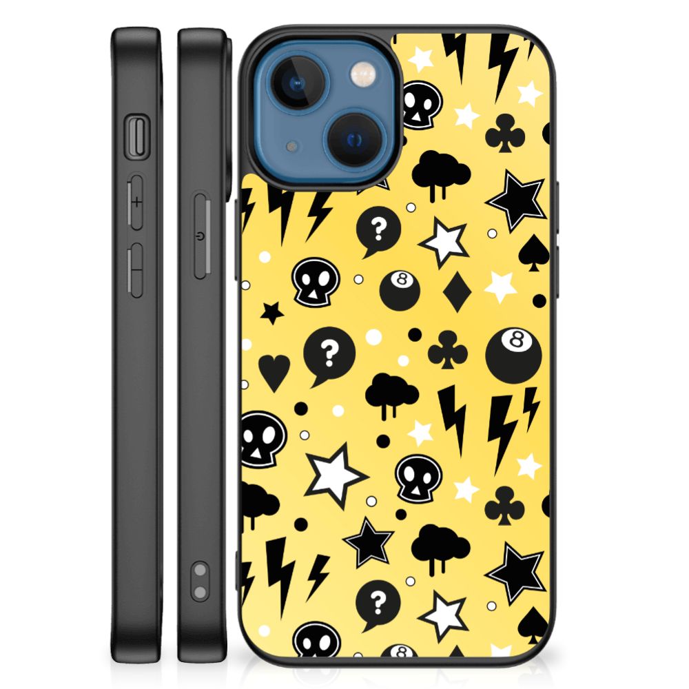 Telefoonhoesje Apple iPhone 13 mini Punk Geel B2C Telecom