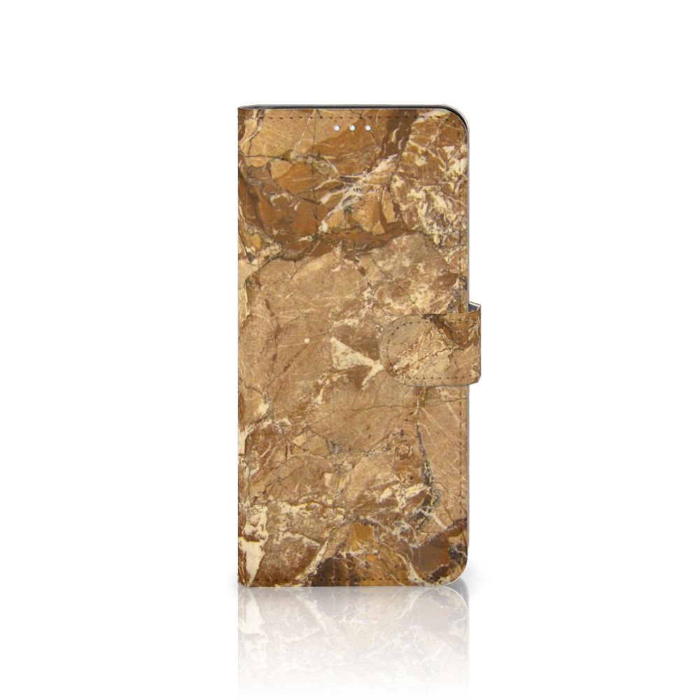 Xiaomi Mi 10T Lite Bookcase Marmer Creme met luxe marmerlook, beschermt je telefoon perfect.