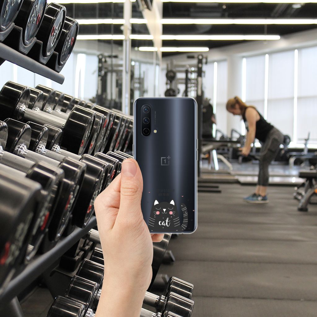 OnePlus Nord CE 5G Telefoonhoesje met Naam Cat Good Day B2C Telecom