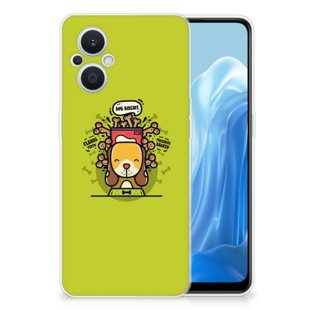 OPPO Reno8 Lite Telefoonhoesje met Naam Doggy Biscuit B2C Telecom