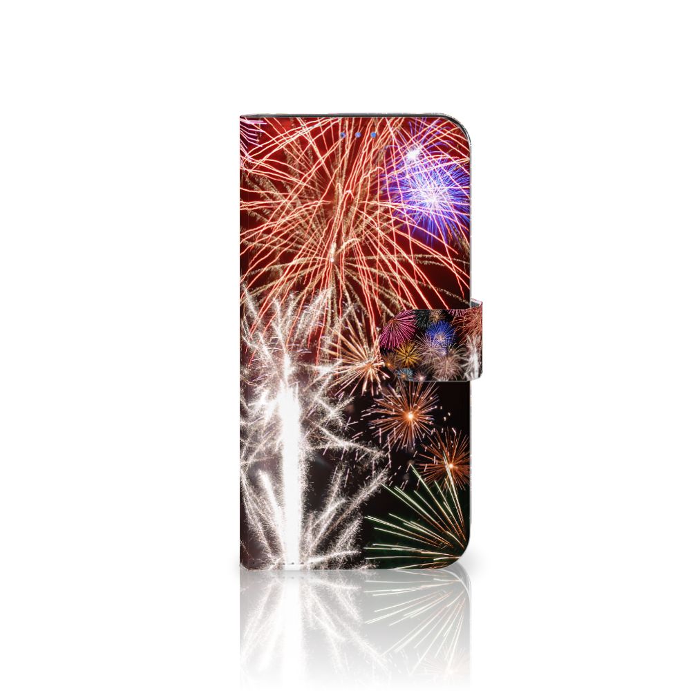 Motorola Moto G Pro Wallet Case met Pasjes Vuurwerk