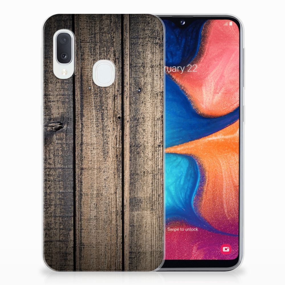 Samsung Galaxy A20e Bumper Hoesje Steigerhout