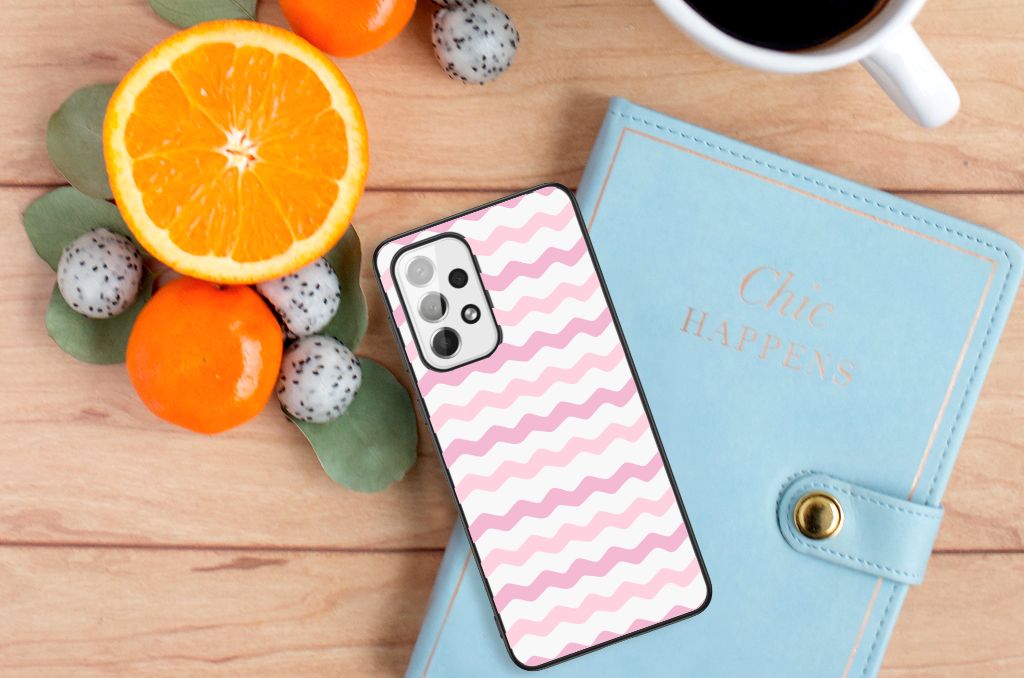 Samsung Galaxy A73 Back Case Waves Roze B2C Telecom