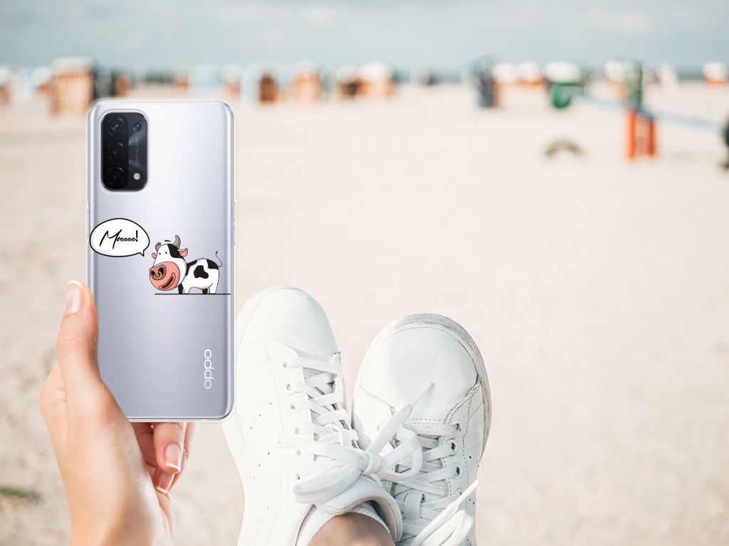 OPPO A93 5G Telefoonhoesje met Naam Cow B2C Telecom