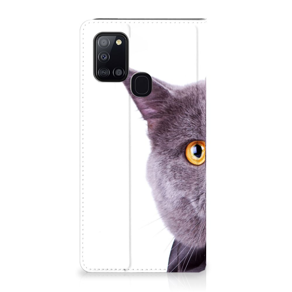 Samsung Galaxy A21s Hoesje maken Kat - B2C Telecom
