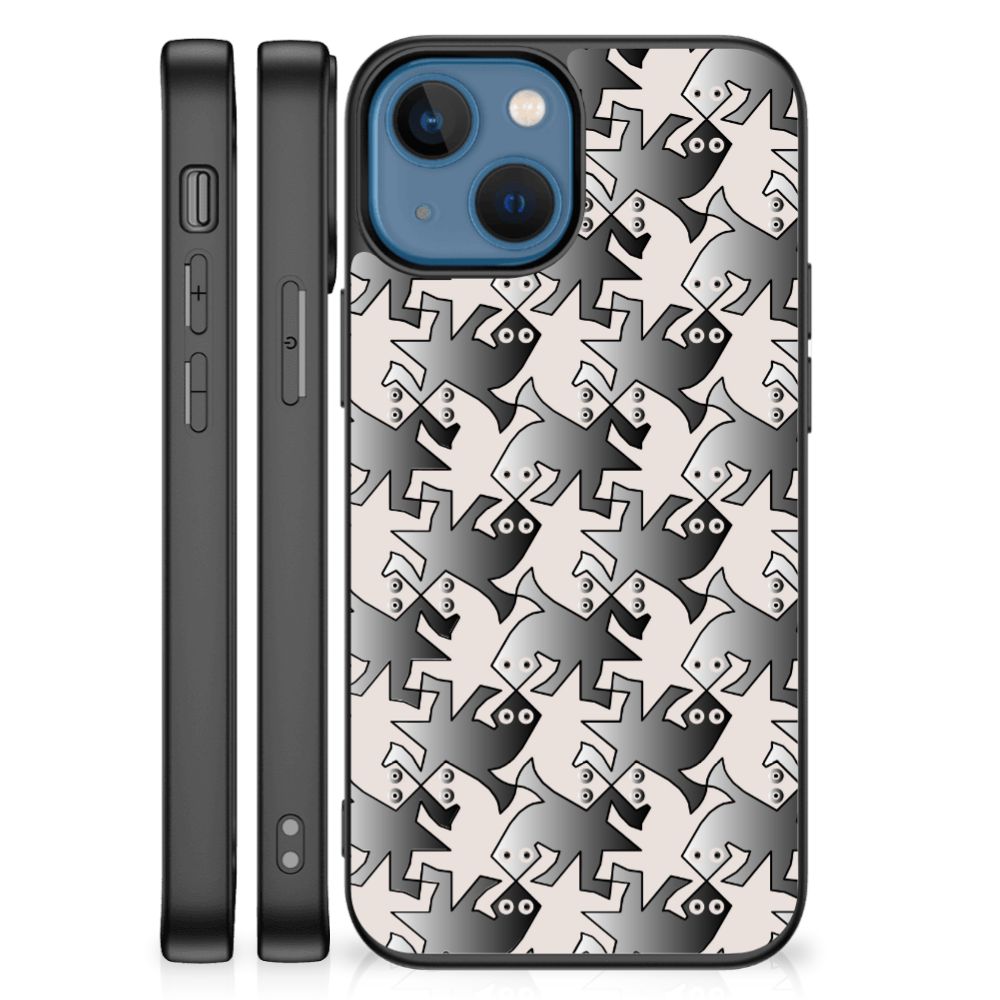 Apple iPhone 13 mini Dierenprint Telefoonhoesje Salamander Grey B2C Telecom