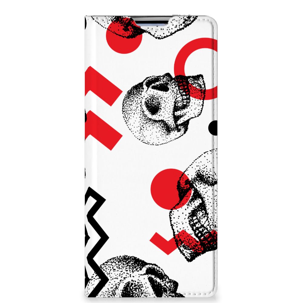 Mobiel BookCase OPPO Find X3 Neo Skull Red - B2C Telecom