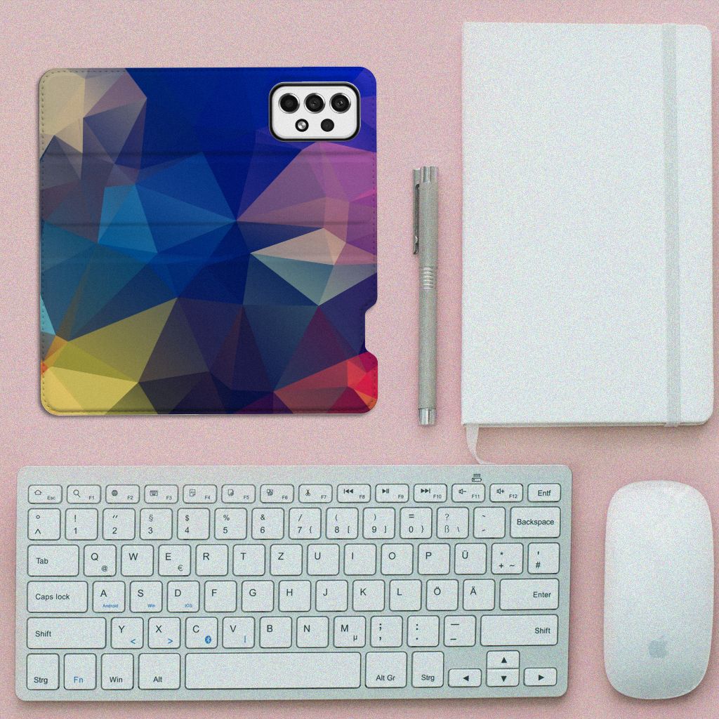 Samsung Galaxy A73 Stand Case Polygon Dark - B2C Telecom