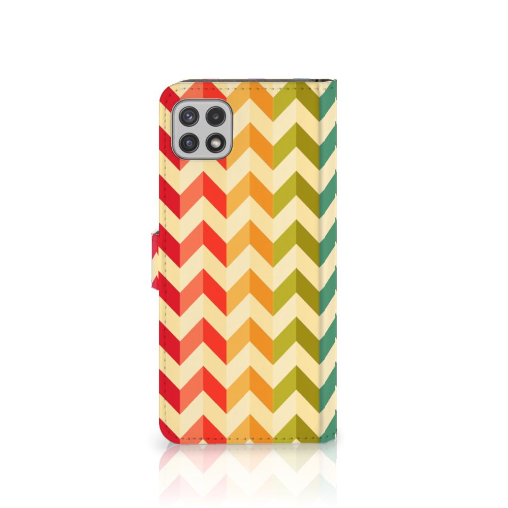 Samsung Galaxy A22 5G Telefoon Hoesje Zigzag Multi Color