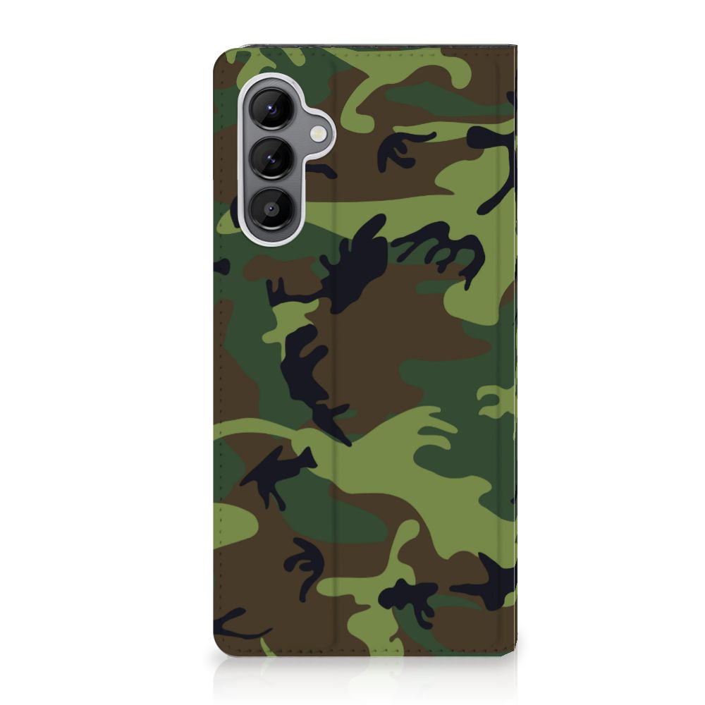 Samsung Galaxy A34 Hoesje met Magneet Army Dark - B2C Telecom