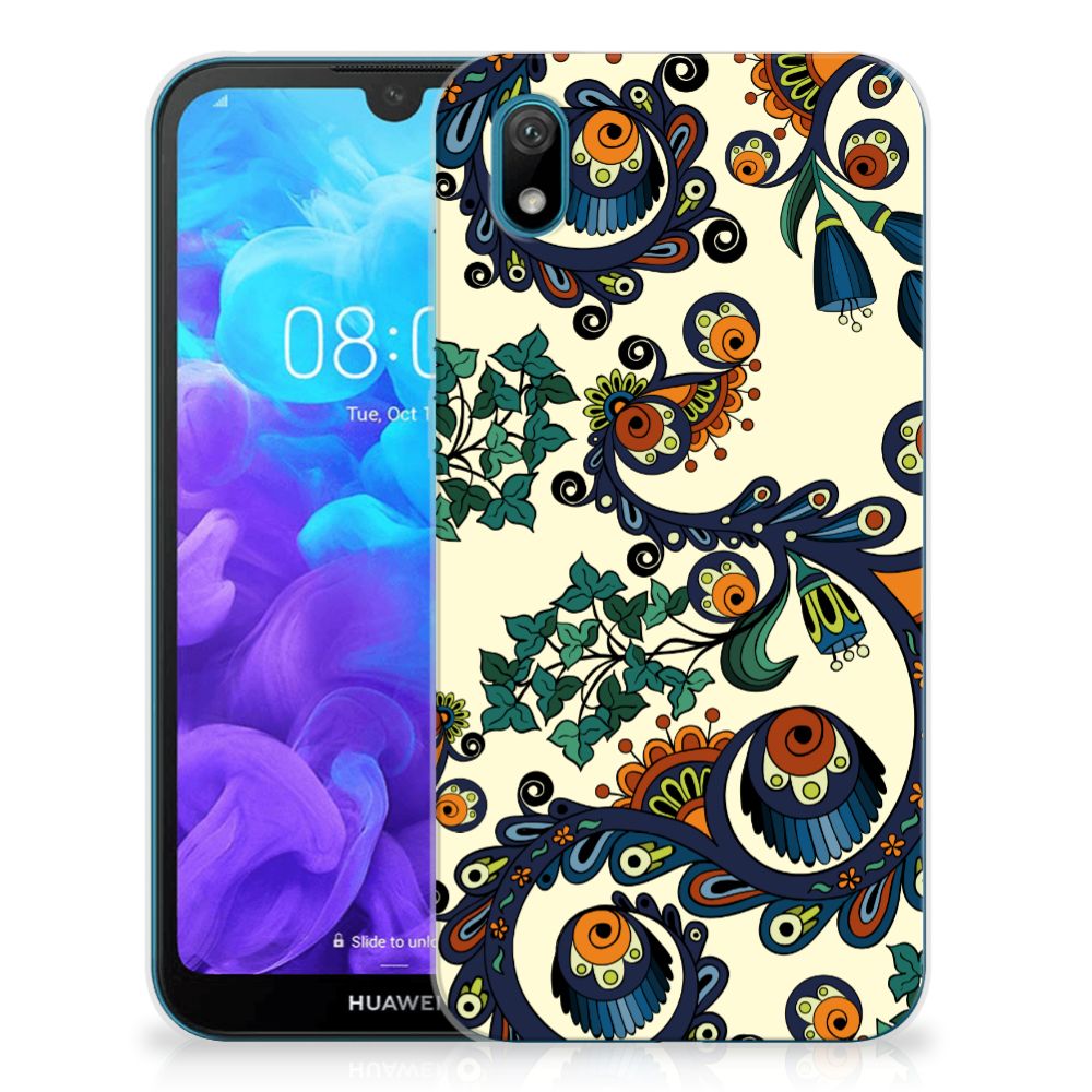 Siliconen Hoesje Huawei Y5 (2019) Barok Flower