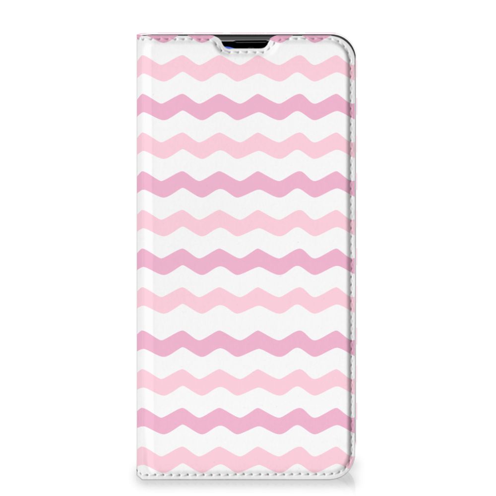 Samsung Galaxy A20s Hoesje met Magneet Waves Roze - B2C Telecom