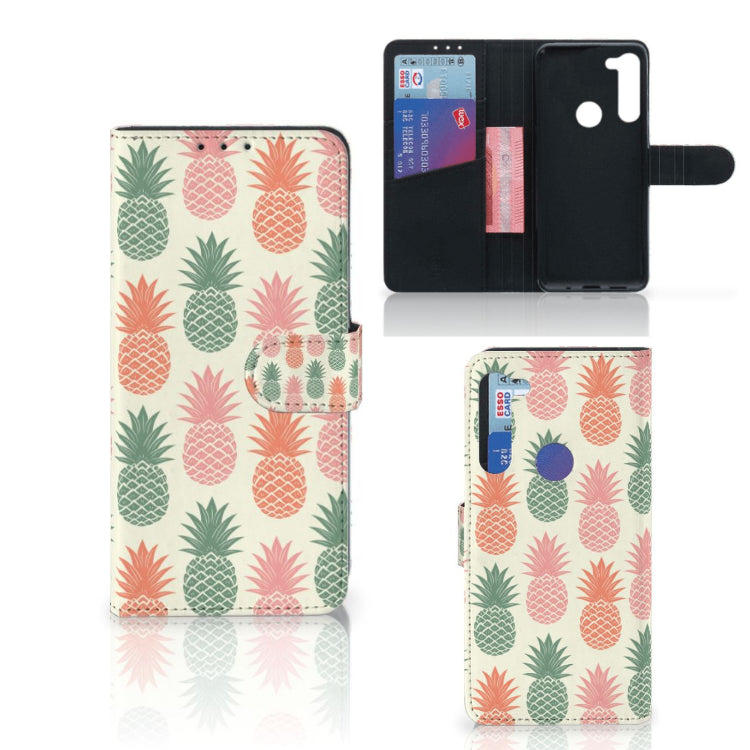 Motorola G8 Power Book Cover Ananas