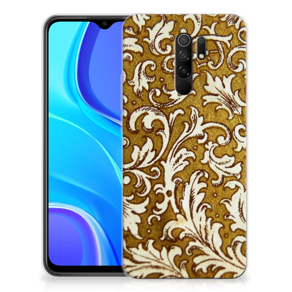 Siliconen Hoesje Xiaomi Redmi 9 Barok Goud B2C Telecom
