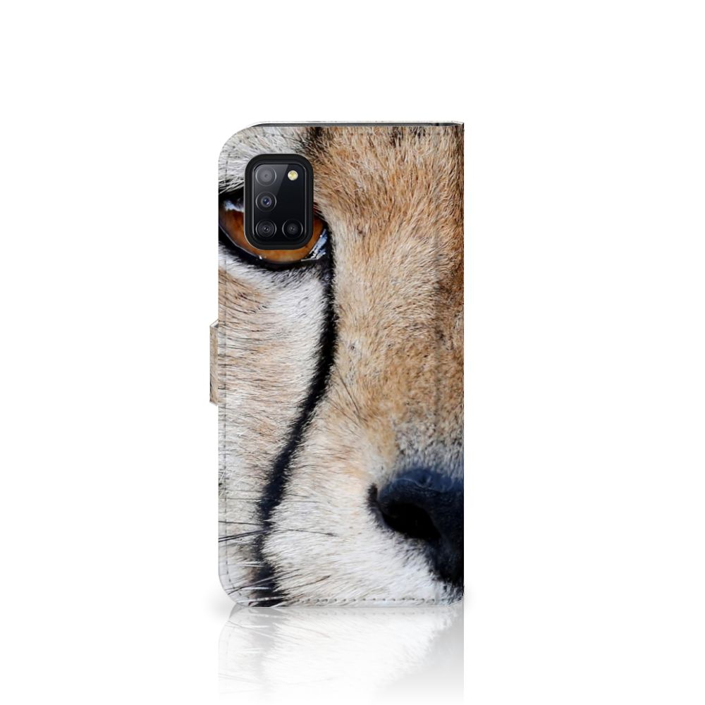 Samsung Galaxy A31 Telefoonhoesje met Pasjes Cheetah