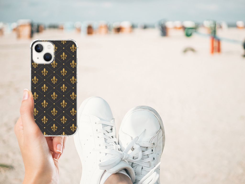 iPhone 13 Doorzichtige Silicone Hoesje Franse Lelie B2C Telecom