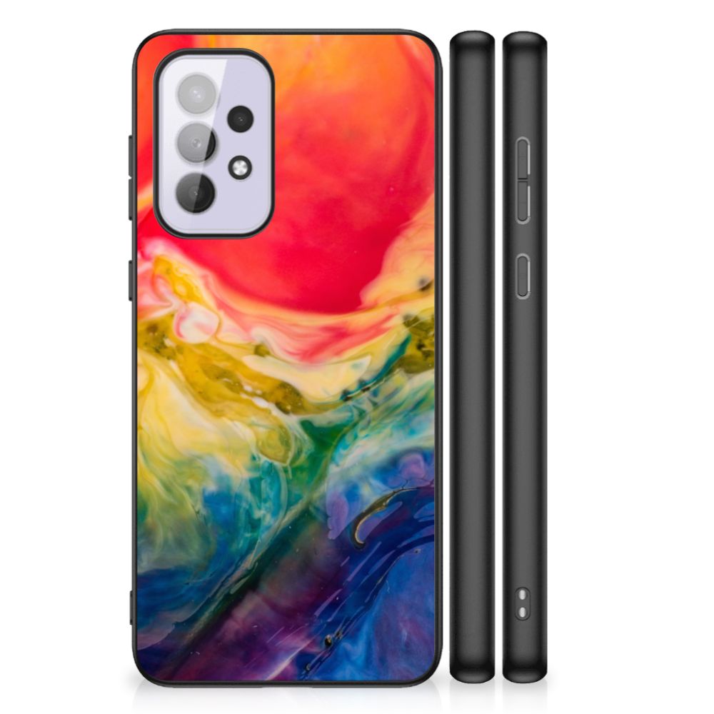 Kleurrijke Telefoonhoesje Samsung Galaxy A33 5G Watercolor Dark B2C Telecom