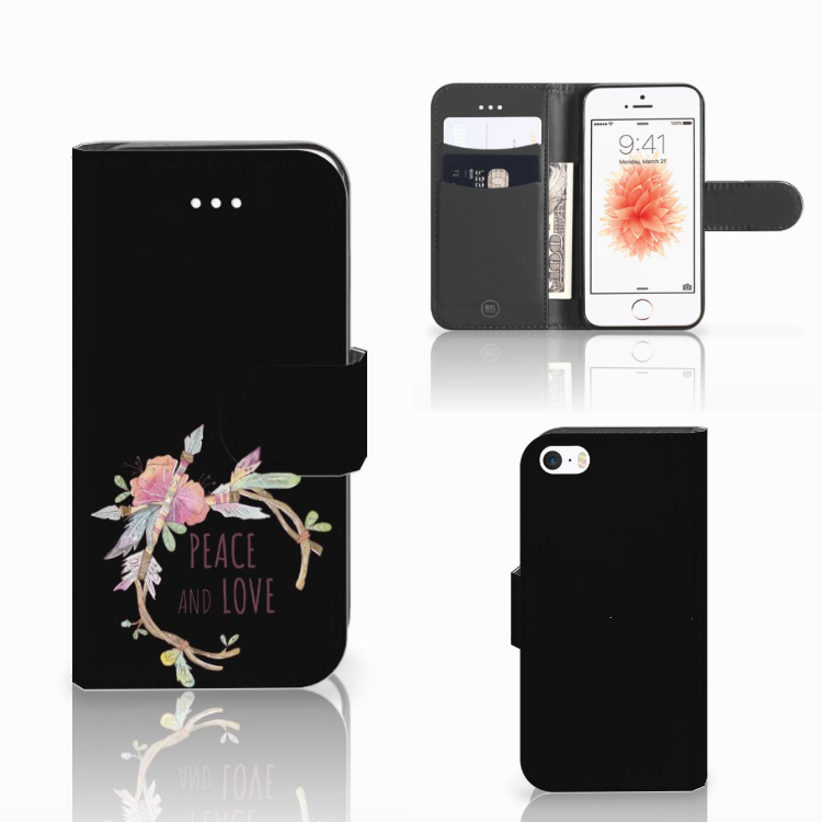 Apple iPhone 5 | 5s | SE Leuk Hoesje Boho Text