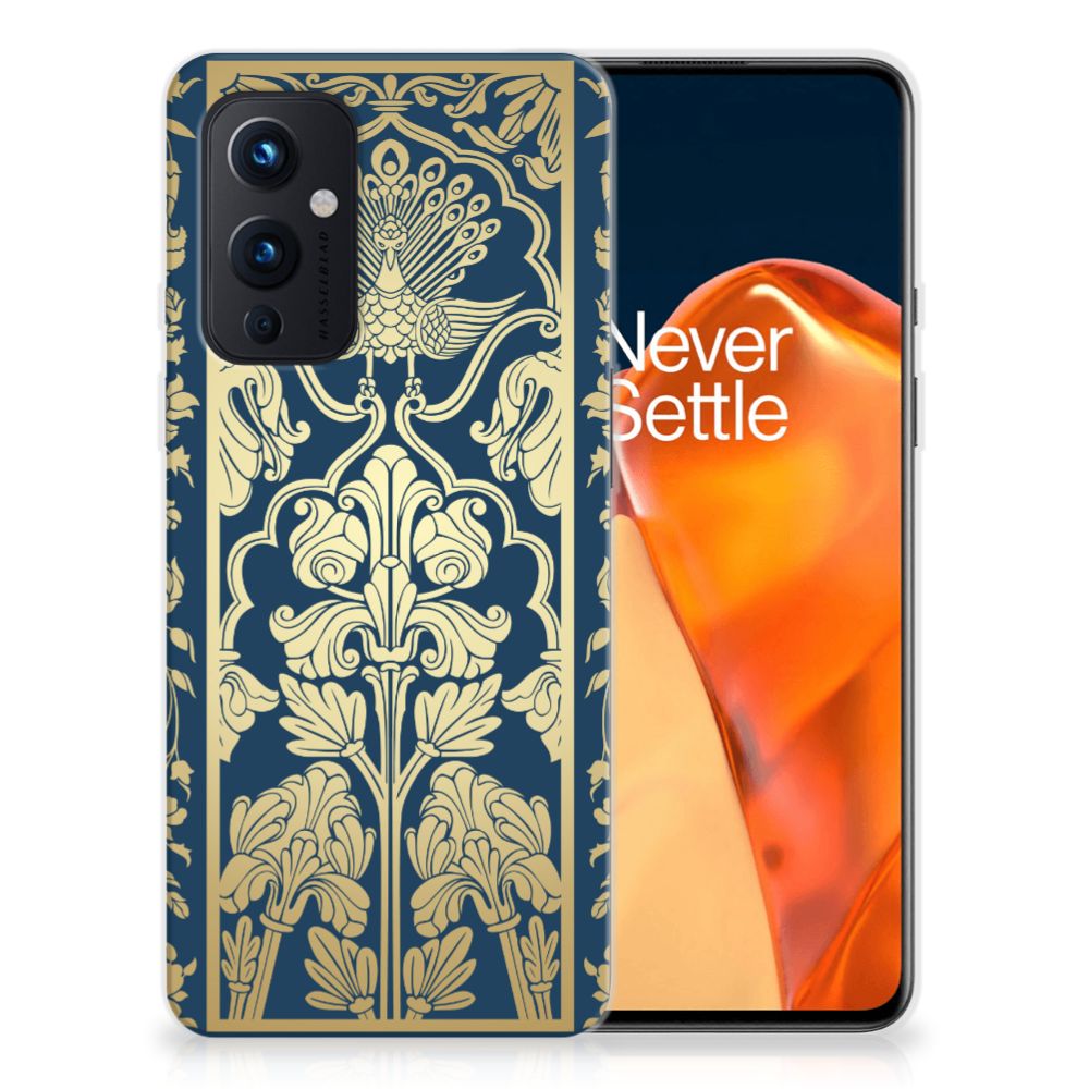 OnePlus 9 TPU Case Beige Flowers