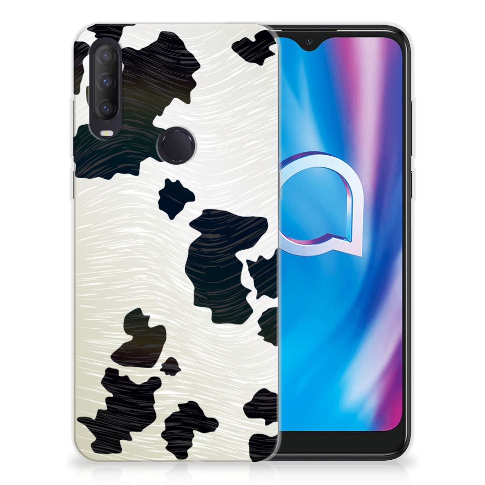 Alcatel 1S (2020) TPU Hoesje Koeienvlekken