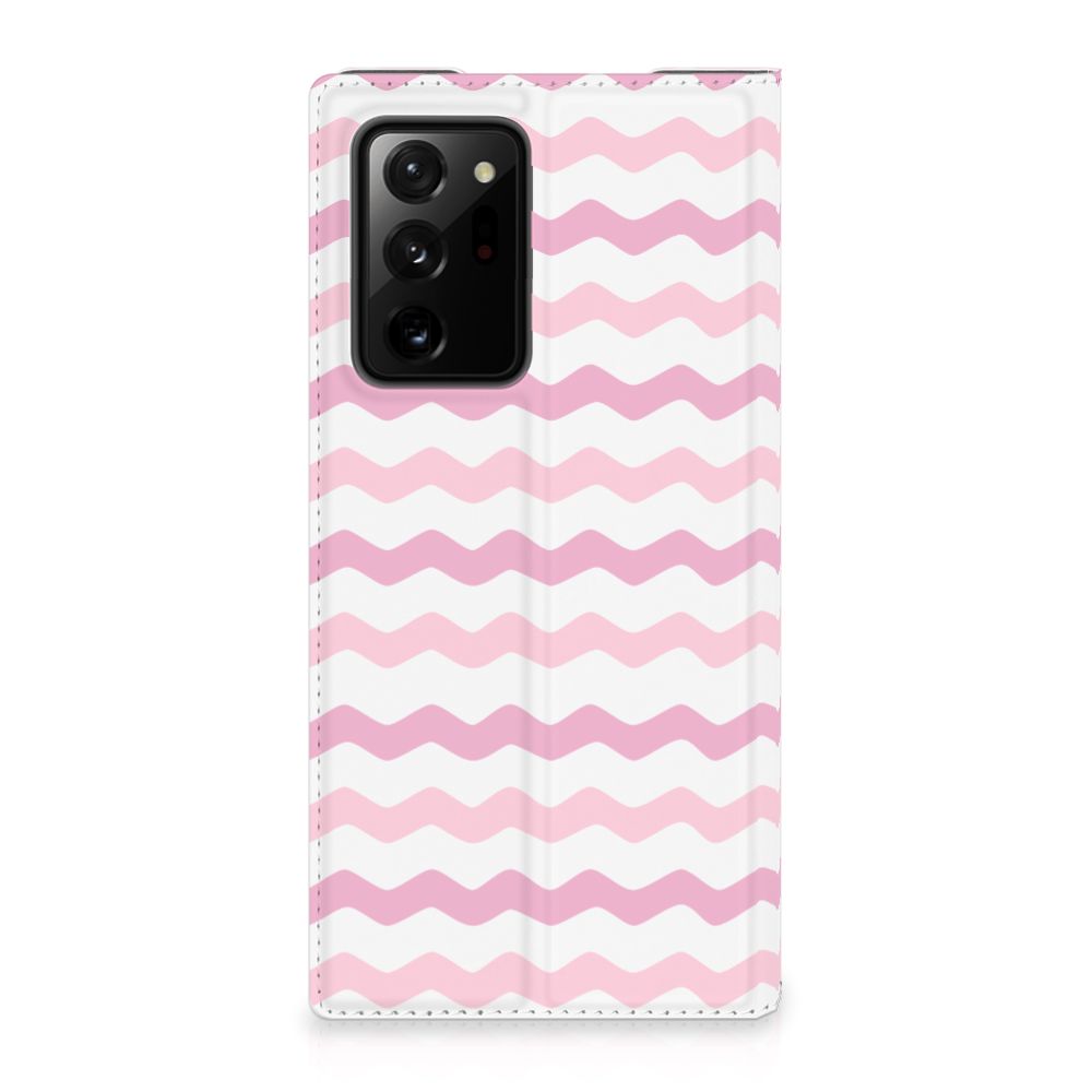Samsung Galaxy Note 20 Ultra Hoesje met Magneet Waves Roze - B2C Telecom