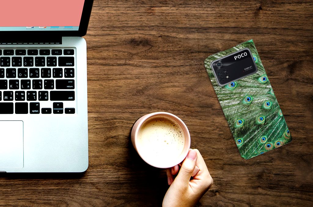 Poco X4 Pro 5G Hoesje maken Pauw - B2C Telecom