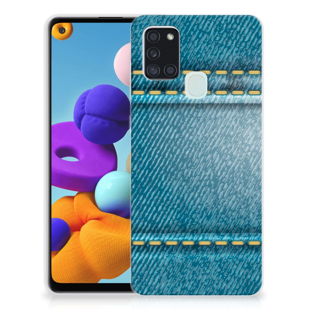 Samsung Galaxy A21s Silicone Back Cover Jeans