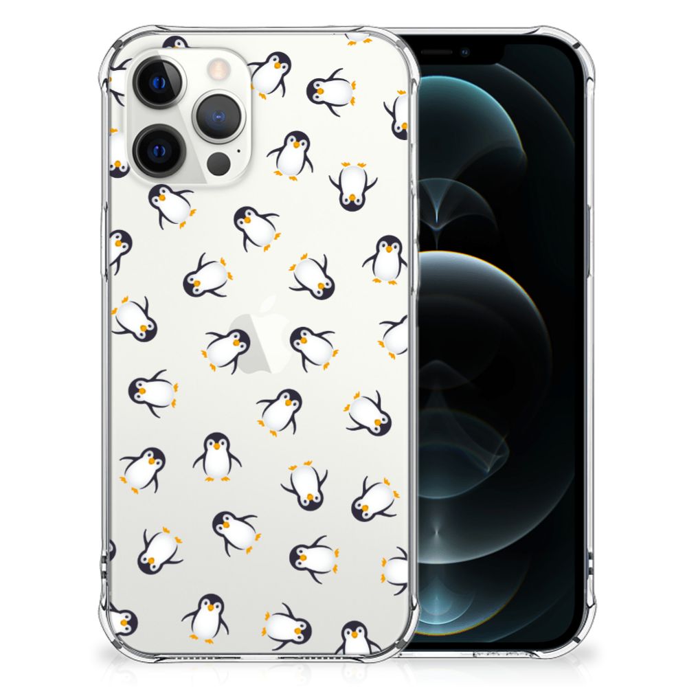 Doorzichtige Silicone Hoesje voor iPhone 12 Pro Max Pinguïn B2C Telecom