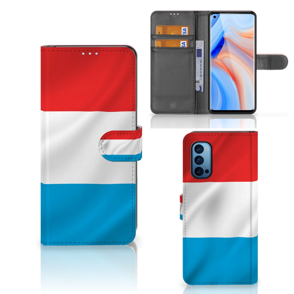 OPPO Reno 4 Pro 5G Bookstyle Case Luxemburg